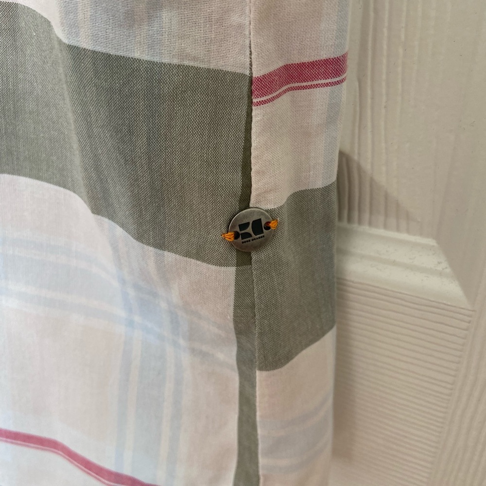 Hugo Boss Orange Label Plaid Button Down Short Sleeve Shirt XL - Picture 5 of 11